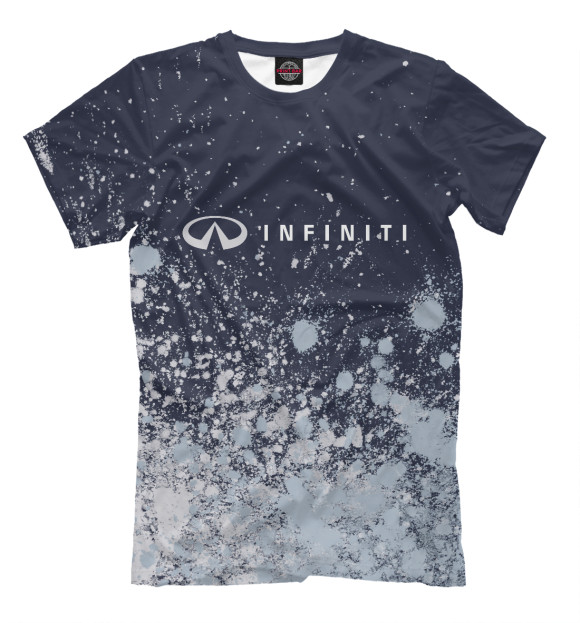 Мужская футболка с изображением Infiniti / Инфинити цвета Белый