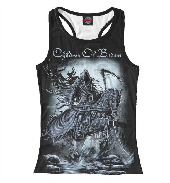 Женская майка-борцовка с изображением Children of Bodom цвета Белый