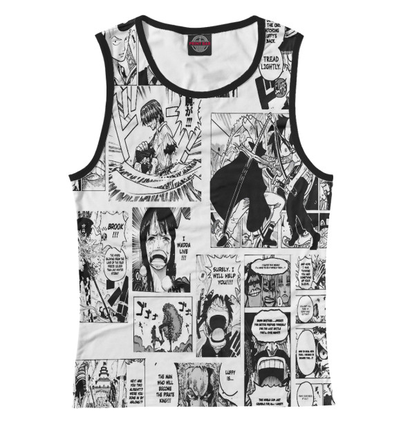 Женская майка с изображением Аниме история цвета Белый