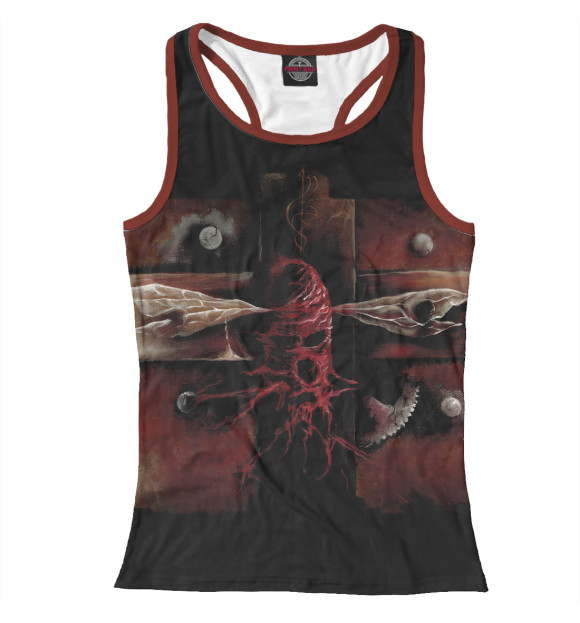 Женская майка-борцовка с изображением Mourning beloveth цвета Белый