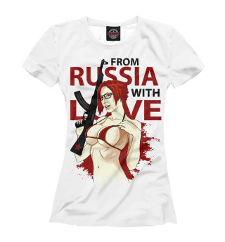 Футболка для девочек Из России с любовью (girl)