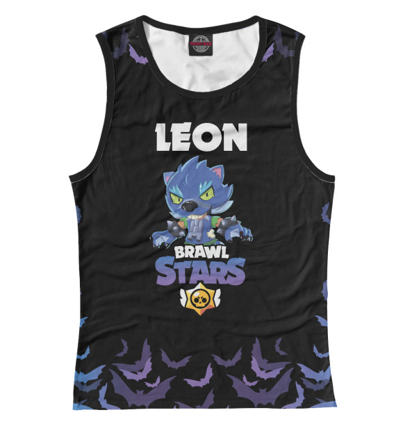 Женская майка с изображением Brawl Stars цвета Белый