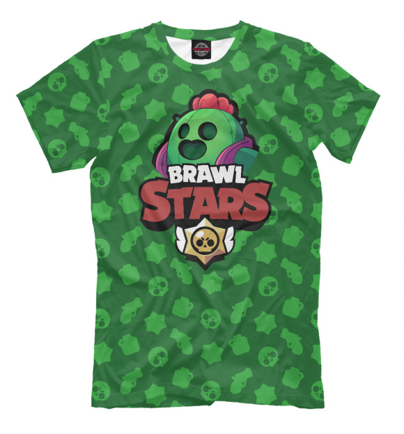 Футболка для мальчиков с изображением Brawl Stars Spike цвета Белый