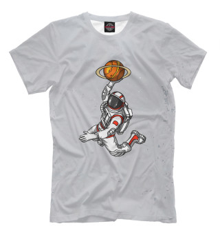 Мужская футболка Basketball Astronaut Space