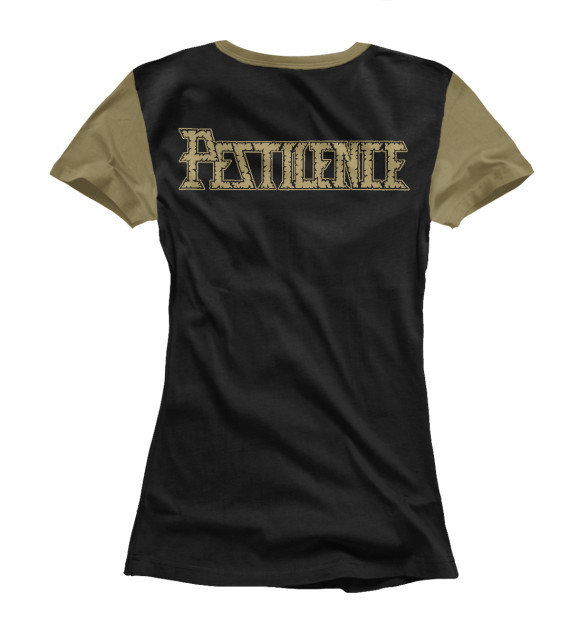 Женская футболка с изображением Pestilence цвета Белый