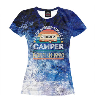Женская футболка Camper born 1990