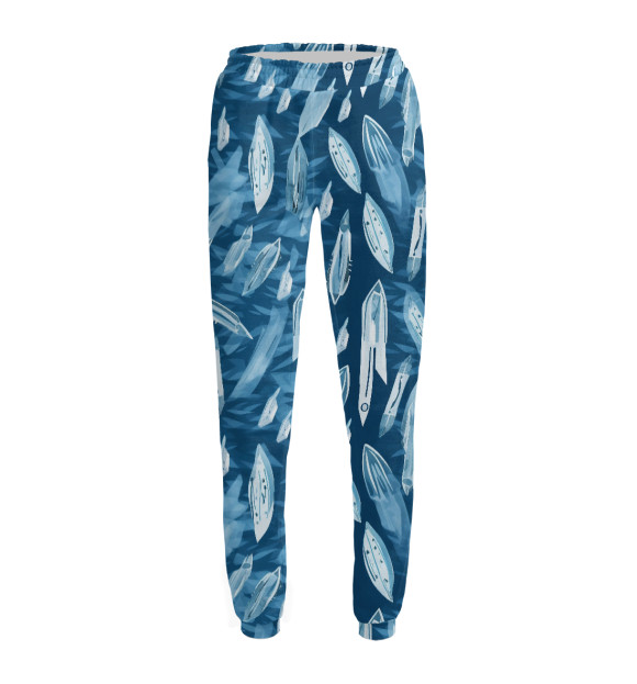 Женские спортивные штаны с изображением Ледяные перья воздуха цвета Белый