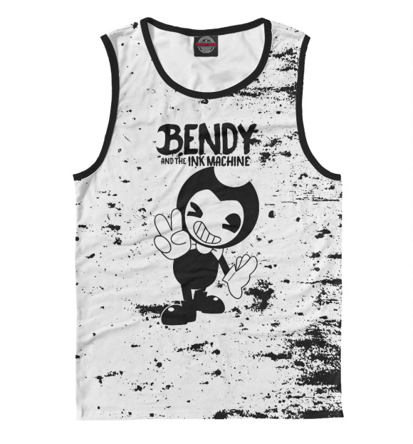 Майка для мальчика с изображением Bendy and the ink machine цвета Белый