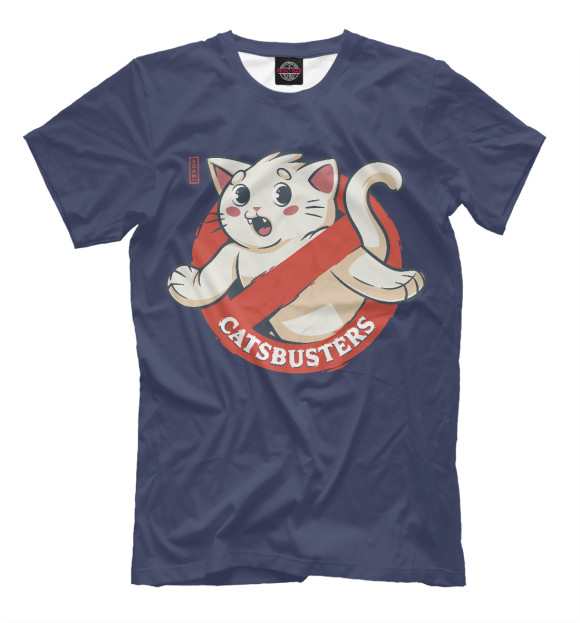 Футболка для мальчиков с изображением Catsbusters цвета Белый