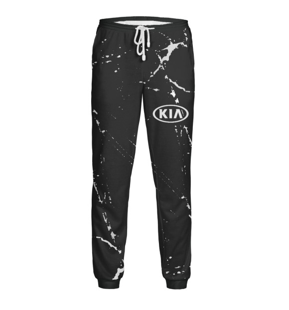 Мужские спортивные штаны с изображением KIA / Киа цвета Белый