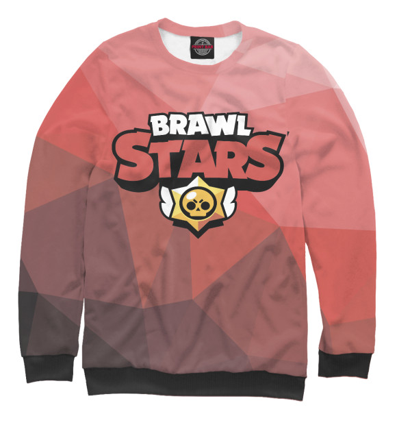 Свитшот для мальчиков с изображением Brawl Stars цвета Белый