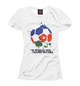 Женская футболка Футбол - Азербайджан