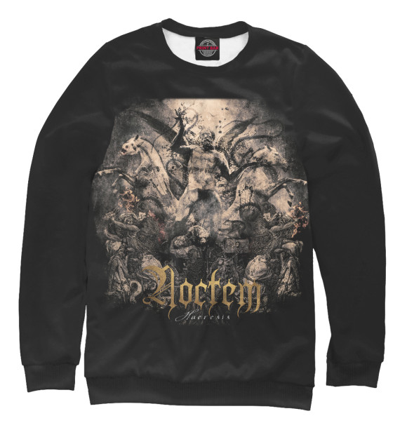 Свитшот для девочек с изображением Noctem цвета Белый