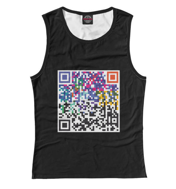 Майка для девочки с изображением Color Code цвета Белый
