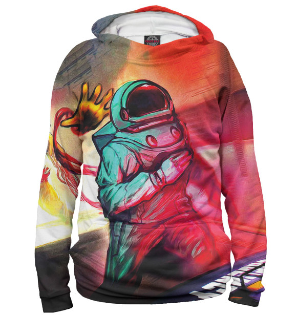 Мужское худи с изображением Among Us цвета Белый