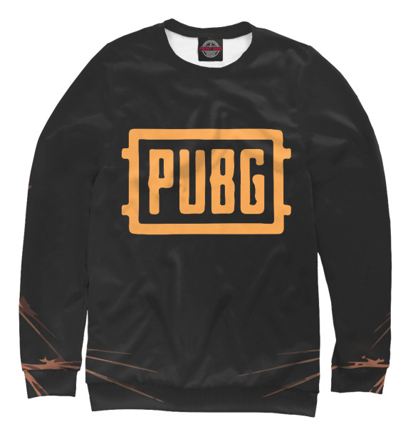 Мужской свитшот с изображением PUBG цвета Белый