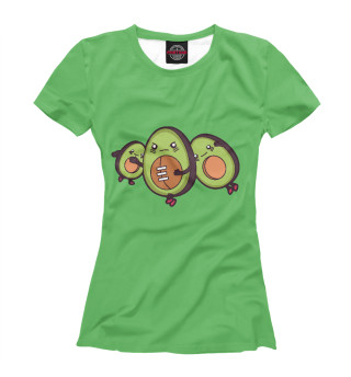 Женская футболка Авокадо регби
