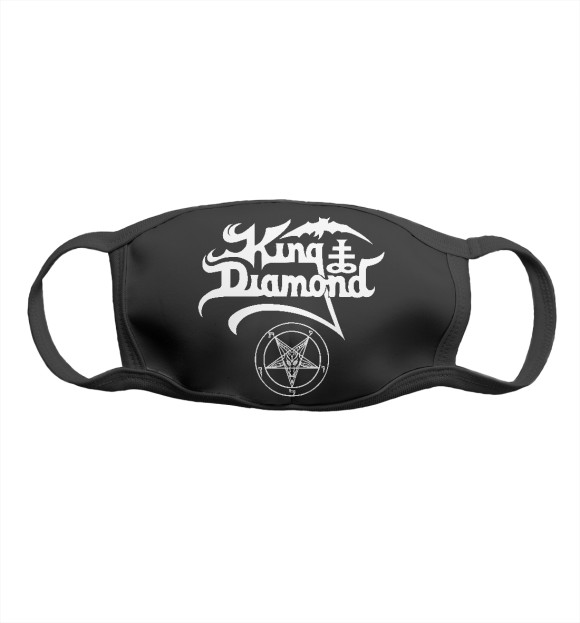 Маска тканевая с притом King Diamond цвета Белый Маска тканевая с изображением King Diamond цвета Белый