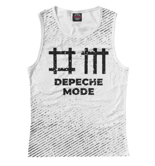 Майка для девочки Depeche Mode гранж светлый