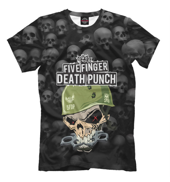 Мужская футболка с изображением Five Finger Death Punch цвета Белый