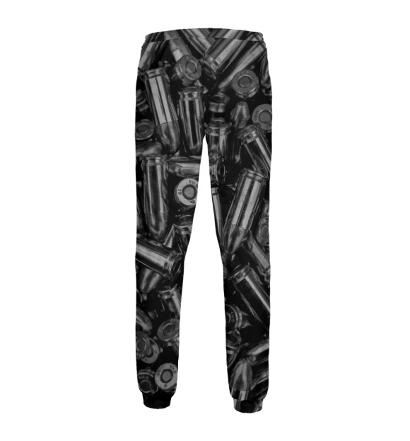 Мужские спортивные штаны с изображением Патроны цвета Белый
