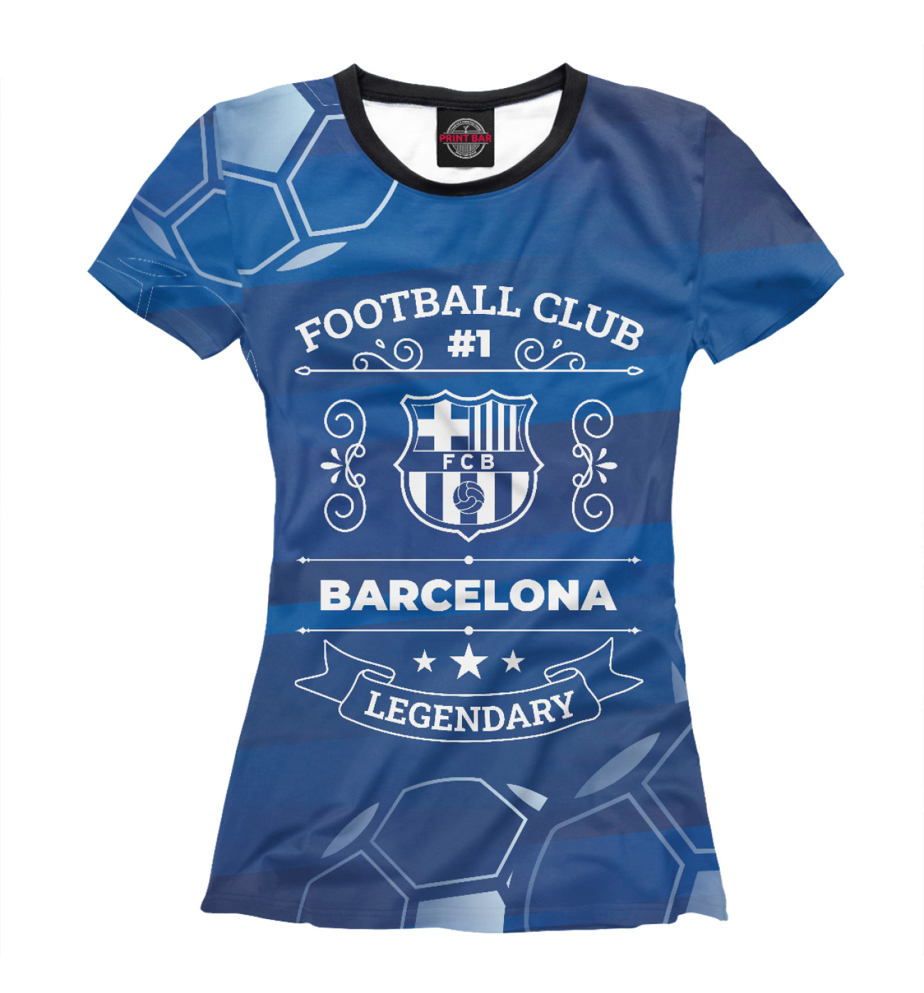 Женская Футболка Barcelona FC #1, артикул: BAR-632113-fut-1