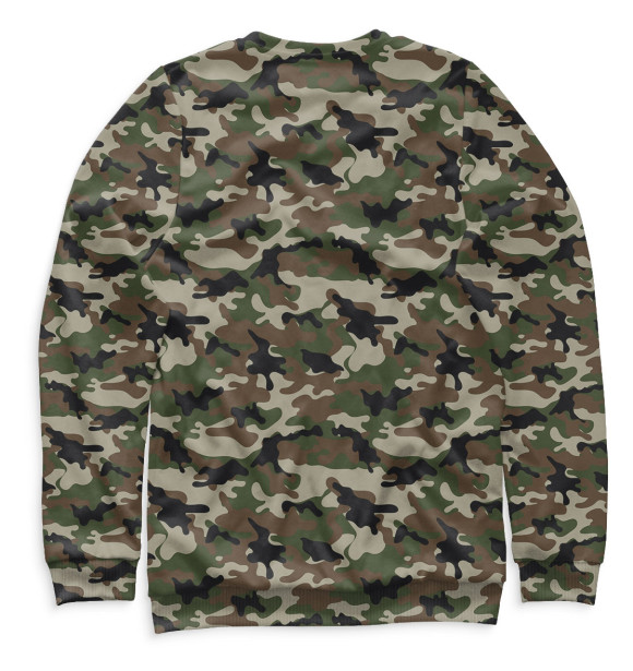 Мужской свитшот с изображением Военная разведка цвета Белый