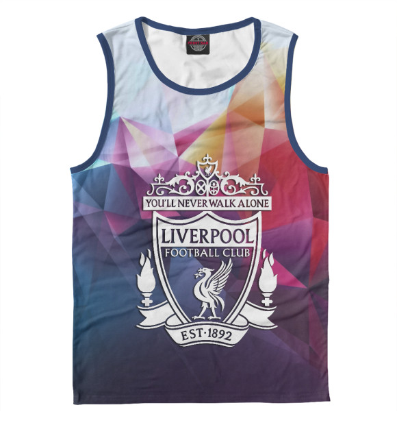 Мужская майка с изображением Liverpool цвета Белый