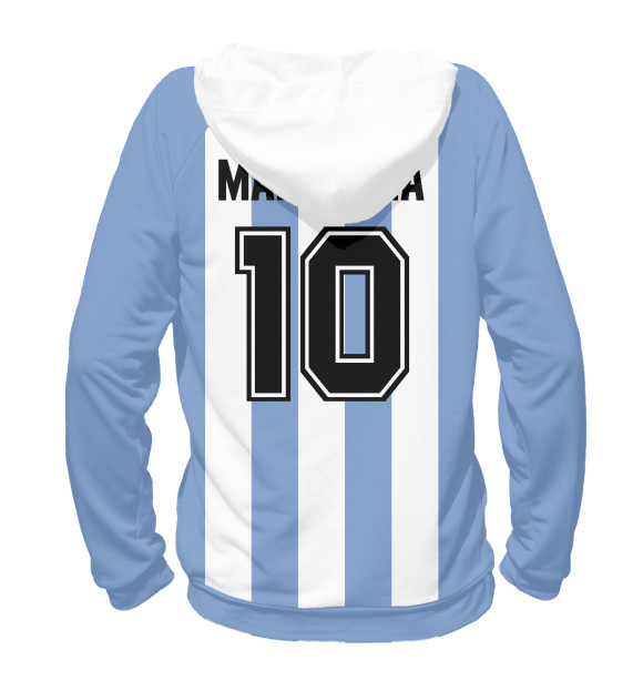 Женское худи с изображением Maradona цвета Белый