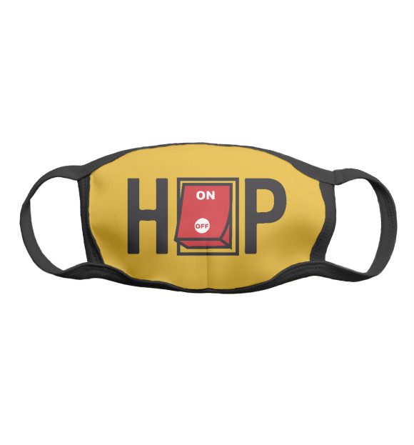 Маска тканевая с притом Hip Hop цвета Белый Маска тканевая с изображением Hip Hop цвета Белый