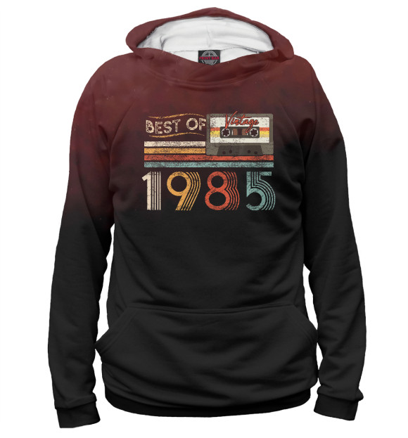 Женское худи с изображением Best Of 1985 Birthday цвета Белый
