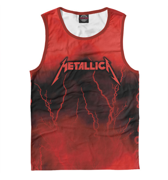 Майка для мальчика с изображением Metallica цвета Белый