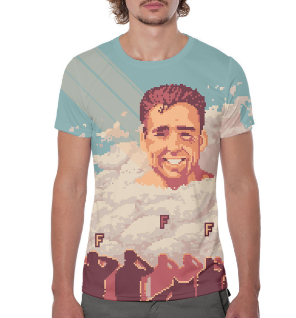 Мужская футболка с изображением Гачимучи цвета Белый