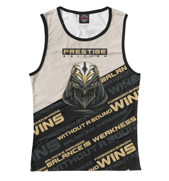 Женская майка с изображением Z-Prestige цвета Белый