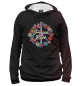 Мужское худи Floral Peace Love