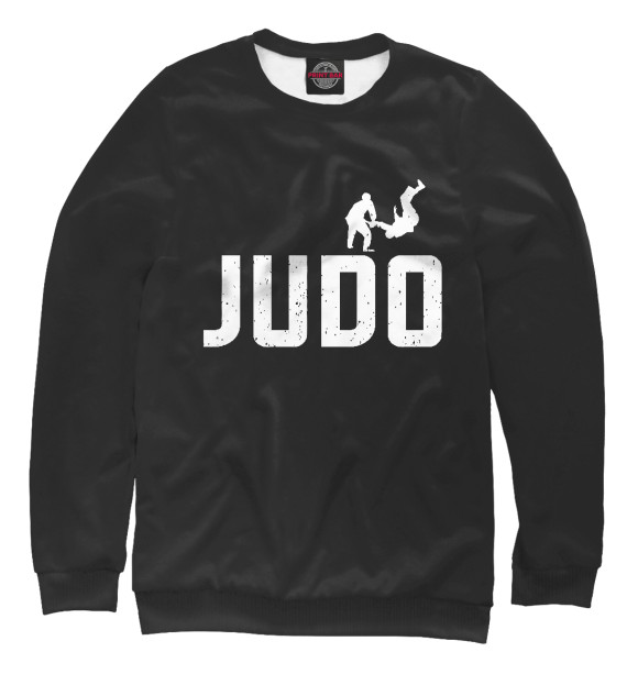 Свитшот для мальчиков с изображением Judo цвета Белый