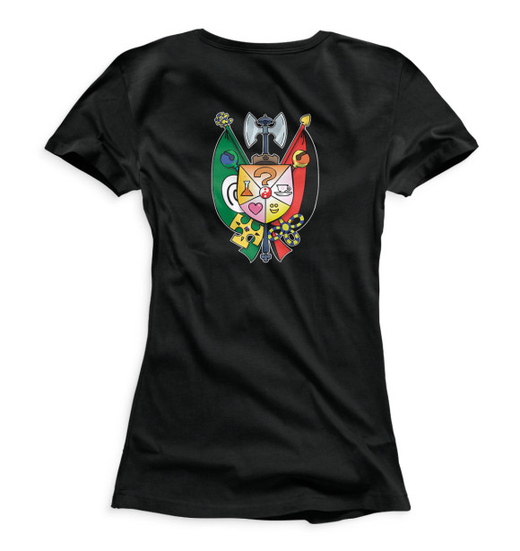 Женская футболка с изображением Джокер цвета Белый