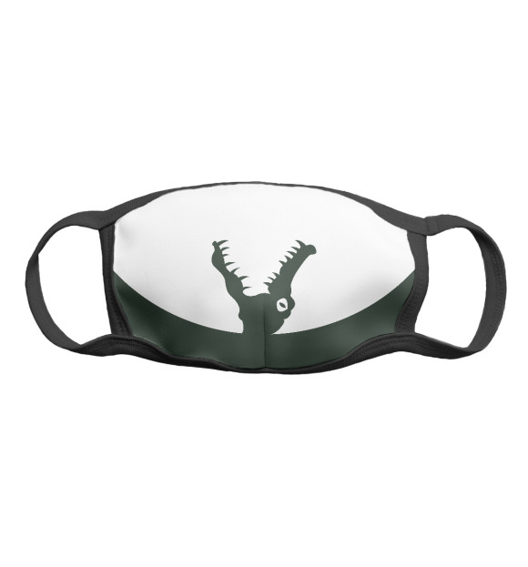 Маска тканевая с притом Большая пасть цвета Белый Маска тканевая с изображением Большая пасть цвета Белый