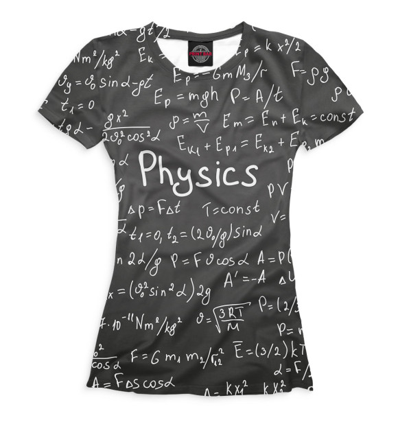 Женская футболка с изображением Science цвета Белый