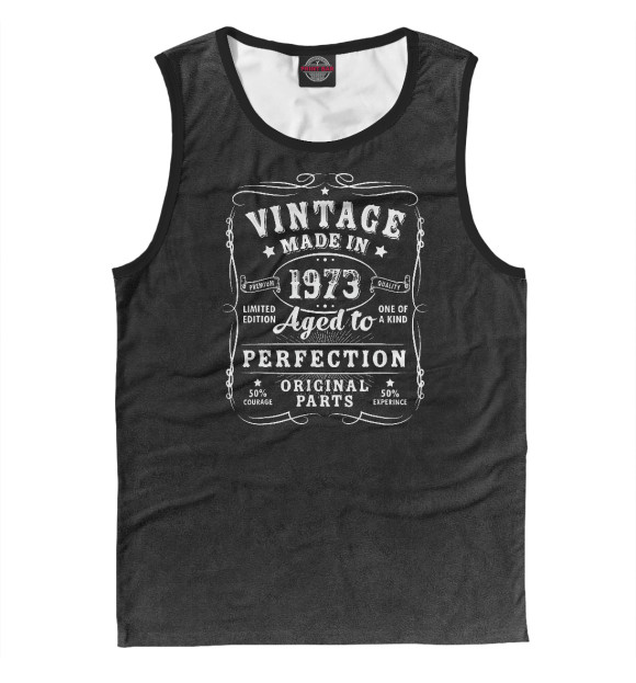 Майка для мальчика с изображением Vintage made in 1973 цвета Белый
