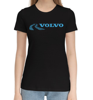 Женская хлопковая футболка Volvo