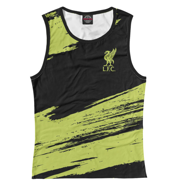 Женская майка с изображением Liverpool F.C. цвета Белый