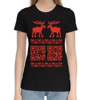 Женская хлопковая футболка Code Deer