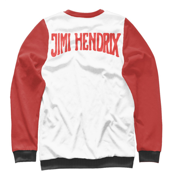 Мужской свитшот с изображением Jimi hendrix цвета Белый
