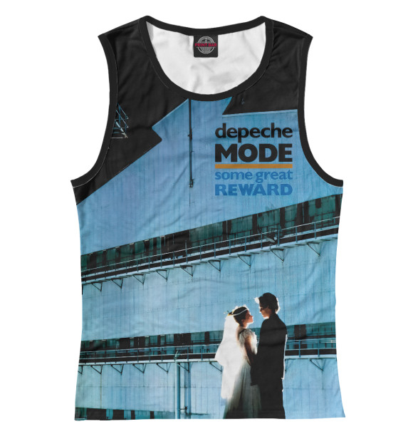 Майка для девочки с изображением Depeche Mode цвета Белый