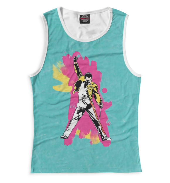 Майка для девочки с изображением Queen цвета Белый