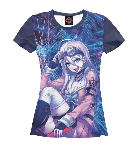 Женская футболка с изображением Danganronpa цвета Белый