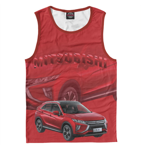 Майка для мальчика с изображением Mitsubishi цвета Белый