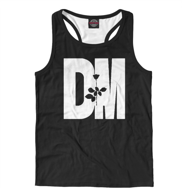 Мужская майка-борцовка с изображением Depeche Mode цвета Белый