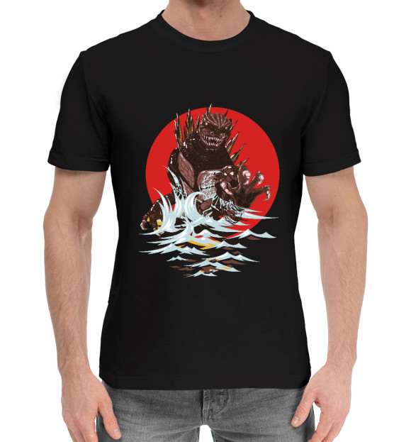Мужская хлопковая футболка Godzilla (коллекции Культовое кино) за 1699 ₽  купить в интернет-магазине Print Bar (CLF-388761) ✌
